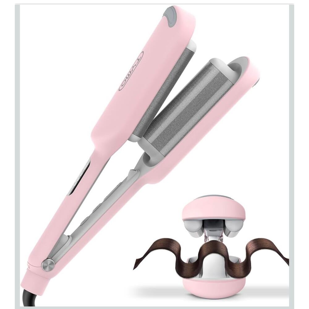 NIB Tymo Rovy Curling Iron Hair Crimper Waver - Beach Waves 1.25 Inch